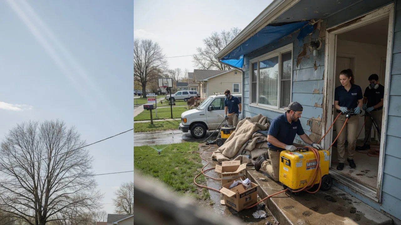 Basement Flood Cleanup in Amlin, OH near me